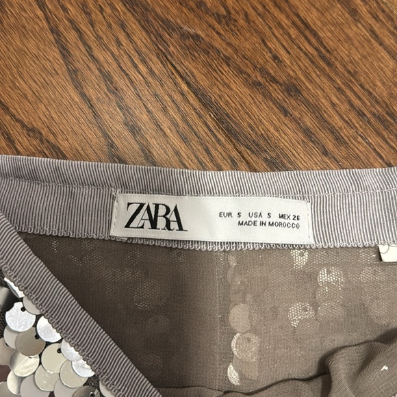 Zara Sequin mini Skirt Size S - Picture 2 of 3
